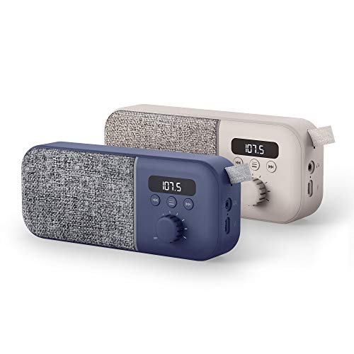 Energy Sistem Fabric Box Radio Navy (FM Radio, 1200 mAh Battery, 3 W, PLL Tuner, Audio-out)