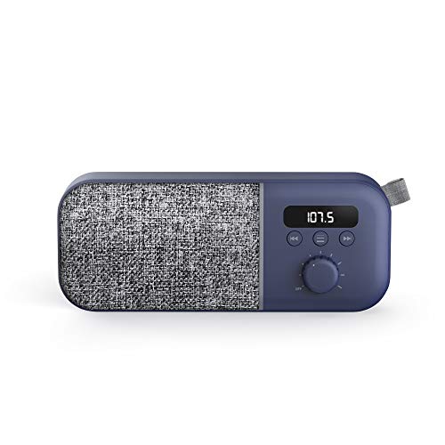 Energy Sistem Fabric Box Radio Navy (FM Radio, 1200 mAh Battery, 3 W, PLL Tuner, Audio-out)