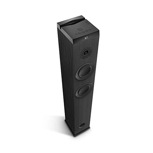 Energy Tower 5 g2 (65 W, Bluetooth 5.0, True Wireless Stereo, Radio FM, USB/MicroSD MP3 Player, Audio-In)-Negro
