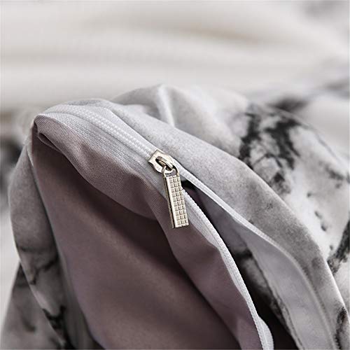 Enhome Juego de Funda de Edredón, Conjunto Nórdico Mármol Microfibra Juego de Cama Funda Almohada y Cierre de Cremallera Funda de Nórdica Tacto Suave (Blanco, 150 * 200cm-2pcs) Enhome Juego de Funda de Edredón, Conjunto Nórdico Mármol Microfibra Juego de Cama Funda Almohada y Cierre de Cremallera Funda de Nórdica Tacto Suave (Blanco, 150 * 200cm-2pcs)