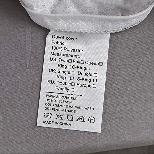 Enhome Juego de Funda de Edredón, Conjunto Nórdico Mármol Microfibra Juego de Cama Funda Almohada y Cierre de Cremallera Funda de Nórdica Tacto Suave (Blanco, 150 * 200cm-2pcs) Enhome Juego de Funda de Edredón, Conjunto Nórdico Mármol Microfibra Juego de Cama Funda Almohada y Cierre de Cremallera Funda de Nórdica Tacto Suave (Blanco, 150 * 200cm-2pcs)