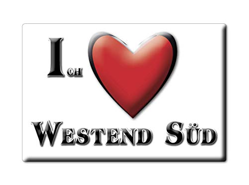 Enjoymagnets WESTEND SÜD (HE) Souvenir IMANES DE Nevera Alemania Hessen IMAN Fridge Magnet Corazon I Love