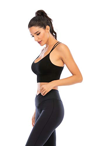 Enjoyoself Sujetador Deportivos 1-3 Pack Yoga Jogging Lencería Sujetador Acolchado Ropa Interior Deportiva Push Up Brassiere Elástico Almohadillas Extraíbles