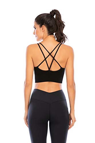 Enjoyoself Sujetador Deportivos 1-3 Pack Yoga Jogging Lencería Sujetador Acolchado Ropa Interior Deportiva Push Up Brassiere Elástico Almohadillas Extraíbles