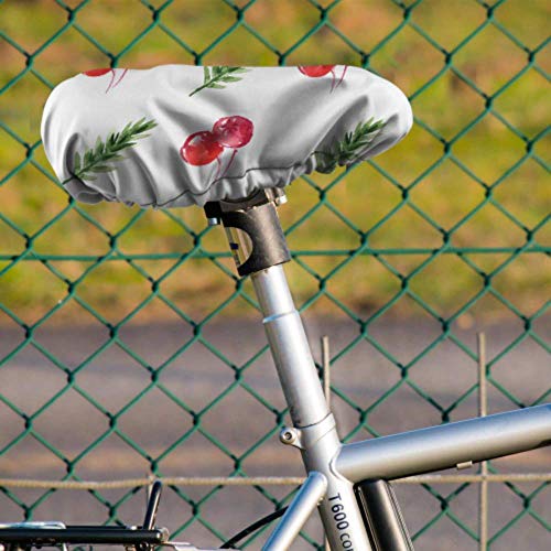 Enoqunt Cubierta de Asiento de Lluvia Bicicleta Estilo de Vida Saludable o Dieta Cubierta de sillín de Bicicleta Impermeable Cubiertas de Asiento de Bicicleta con sillines de Bicicleta con cordón