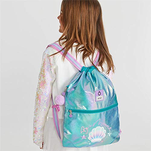 Enso Mochila Saco Be a Mermaid, color Verde