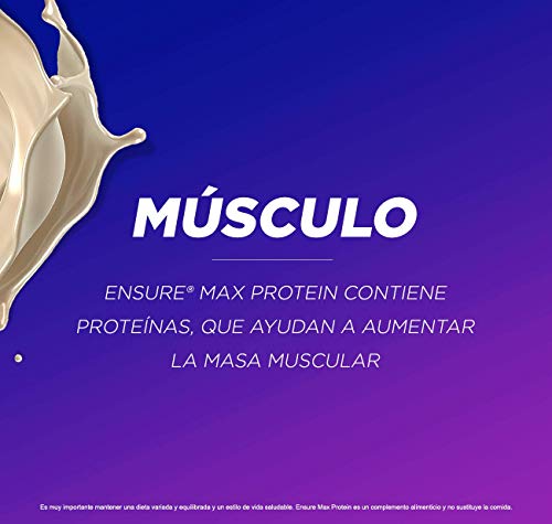 Ensure Max Protein - Alto contenido en proteínas, batido nutricional, sabor a vainilla - Pack 8 x 330 ml Ensure Max Protein - Alto contenido en proteínas, batido nutricional, sabor a vainilla - Pack 8 x 330 ml
