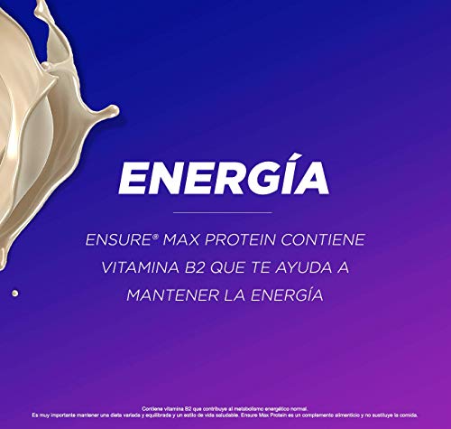 Ensure Max Protein - Alto contenido en proteínas, batido nutricional, sabor a vainilla - Pack 8 x 330 ml Ensure Max Protein - Alto contenido en proteínas, batido nutricional, sabor a vainilla - Pack 8 x 330 ml