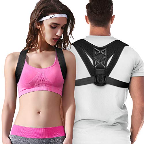 Entligent Corrector de Postura, Corrector de Postura Espalda Hombro para Mujer y Hombre Ajustable Faja Espalda Recta Soporte Transpirable Ligero Talla Única para Aliviar Dolor y Mejorar Postura Entligent Corrector de Postura, Corrector de Postura Espalda Hombro para Mujer y Hombre Ajustable Faja Espalda Recta Soporte Transpirable Ligero Talla Única para Aliviar Dolor y Mejorar Postura