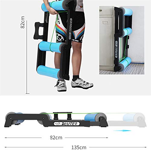 Entrenador rodillos bicicleta interior ajustable - Pedal antideslizante Fácil de transportar Silencioso poco ruido - para entrenamiento bicicleta de interior / bicicleta de montaña de 24-29 pulgadas Entrenador rodillos bicicleta interior ajustable - Pedal antideslizante Fácil de transportar Silencioso poco ruido - para entrenamiento bicicleta de interior / bicicleta de montaña de 24-29 pulgadas