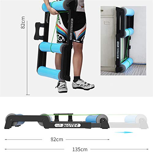 Entrenador rodillos bicicleta interior ajustable - Pedal antideslizante Fácil de transportar Silencioso poco ruido - para entrenamiento bicicleta de interior / bicicleta de montaña de 24-29 pulgadas