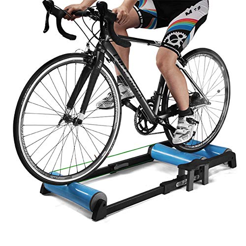 Entrenador rodillos bicicleta interior ajustable - Pedal antideslizante Fácil de transportar Silencioso poco ruido - para entrenamiento bicicleta de interior / bicicleta de montaña de 24-29 pulgadas