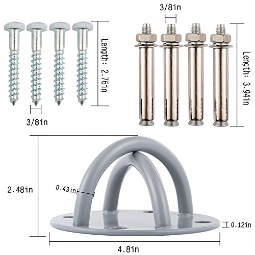 Entrenamiento en suspensión techo fijación para cualquier modelo de Soporte para montaje en pared / techo el gimnasio Home Cintas de suspensión Fitness Training Entrenamiento en suspensión techo fijación para cualquier modelo de Soporte para montaje en pared / techo el gimnasio Home Cintas de suspensión Fitness Training