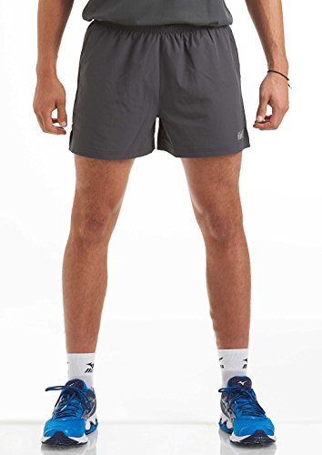 Entrenamiento Hombre/Gimnasio/Running/ Short – Grandioso para el Gimnasio y en Entrenamiento al Aire Libre – Shorts para Entrenamiento Deportivo de Secado Rápido Con Bolsillos Negro L Gris carbón