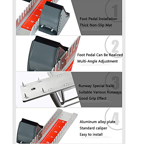 EnweNge Scholastic Pista Starting Block, All Weather Starting Bloque, Bloques De Pedal De Atletismo en Pista con Pedales Ajustables Y Bloques De Inicio De Almohadilla De Goma Gruesa