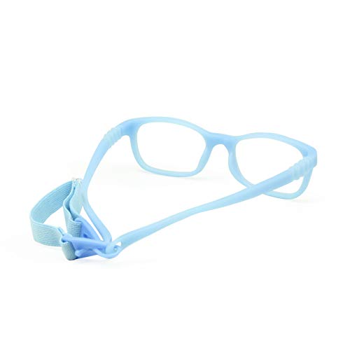 EnzoDate Anteojos flexibles para niños Tamaño de montura 44/16 Gafas TR90 para niños, sin tornillos, luz segura irrompible Gafas ópticas para niños y niñas