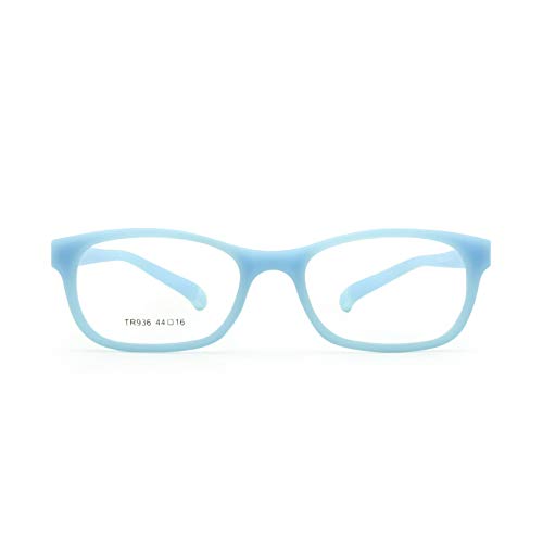 EnzoDate Anteojos flexibles para niños Tamaño de montura 44/16 Gafas TR90 para niños, sin tornillos, luz segura irrompible Gafas ópticas para niños y niñas