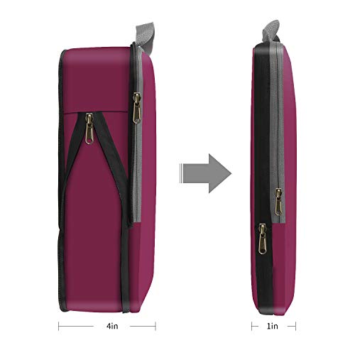 Eono by Amazon - Organizadores de Viaje de compresión expandibles, Impermeable Organizador para Maletas, Organizador de Equipaje, Cubos de Embalaje, Compression Packing Cubes, Borgoña, 4 Set Eono by Amazon - Organizadores de Viaje de compresión expandibles, Impermeable Organizador para Maletas, Organizador de Equipaje, Cubos de Embalaje, Compression Packing Cubes, Borgoña, 4 Set