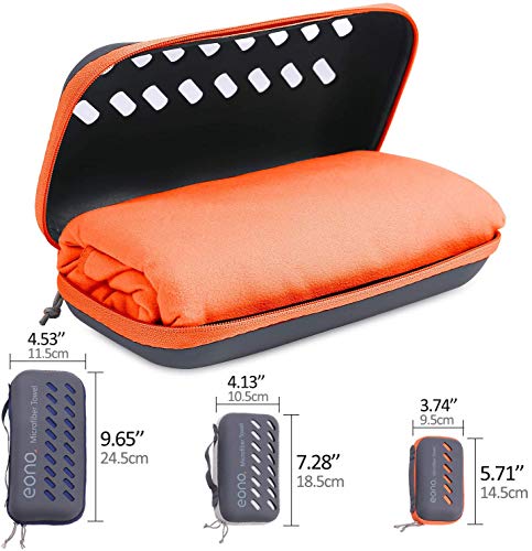 Eono by Amazon - Toalla de Microfibra para Llevar al Gimnasio, a la Playa, de Camping, de Viaje, de Natacion, o de Vacaciones. Secado rápido, Superabsorbente, Ultracompacta, Verde-60x30cm Eono by Amazon - Toalla de Microfibra para Llevar al Gimnasio, a la Playa, de Camping, de Viaje, de Natacion, o de Vacaciones. Secado rápido, Superabsorbente, Ultracompacta, Verde-60x30cm