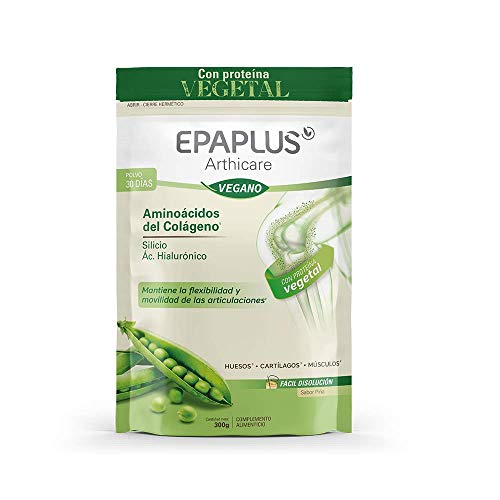 Epaplus Articulaciones Vegetal con Aminoácidos del Colágeno + Proteína Vegetal. Disolución INSTANT - 30 Días (300 g. Sabor piña)