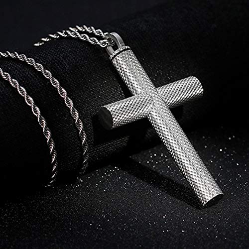 Epinki Acero Inoxidable Hombre Collar Punky de La Moda de La Joyería del Hip Hop del Motorista Collar Porta Cenizas Cruzadas Plata Epinki Acero Inoxidable Hombre Collar Punky de La Moda de La Joyería del Hip Hop del Motorista Collar Porta Cenizas Cruzadas Plata