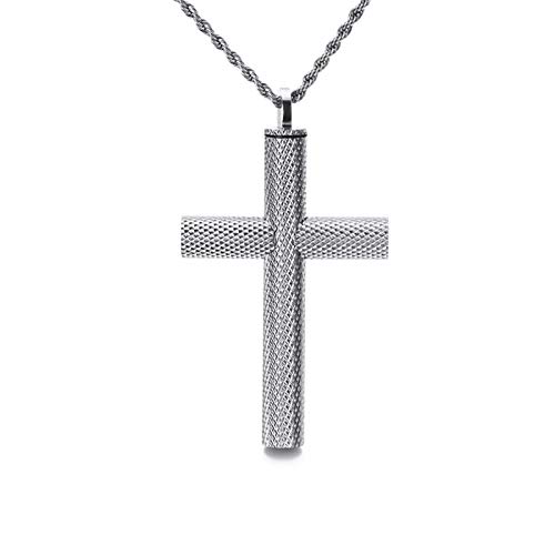 Epinki Acero Inoxidable Hombre Collar Punky de La Moda de La Joyería del Hip Hop del Motorista Collar Porta Cenizas Cruzadas Plata Epinki Acero Inoxidable Hombre Collar Punky de La Moda de La Joyería del Hip Hop del Motorista Collar Porta Cenizas Cruzadas Plata