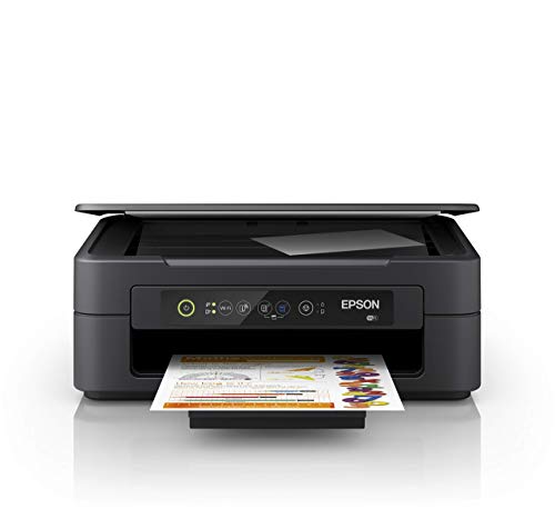 Epson XP-2100 Expression Premium - Impresora Multifunción 3 en 1 (Impresora, Escáner, Fotocopiadora, Wi-Fi, Cartuchos Individuales, 4 Colores, A4), color Negro