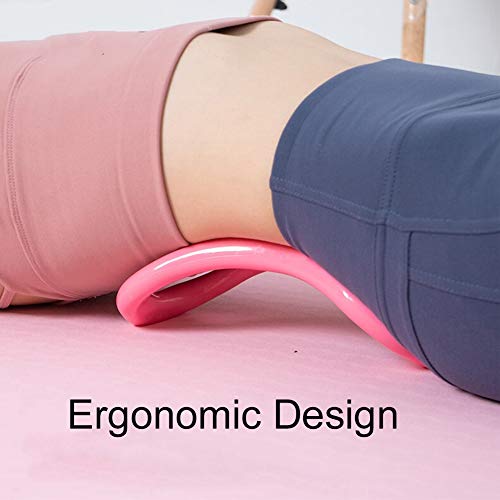 EQLEF Pilates Anillo, Anillo de Yoga Oval Círculo de Ejercicio Círculo de Ejercicio Mágico Círculo de Resistencia de Pilates TPE Suave para Quemar Grasa Core-Training Rosado