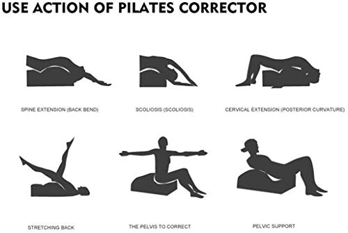 Equipo De Fitness para Yoga con Corrección De Columna, Masajeador De Espalda Multifuncional con Cuña De Espuma para Cama De Masaje De Pilates, Corrección De Joroba para Aliviar Dolor Lumbar Equipo De Fitness para Yoga con Corrección De Columna, Masajeador De Espalda Multifuncional con Cuña De Espuma para Cama De Masaje De Pilates, Corrección De Joroba para Aliviar Dolor Lumbar