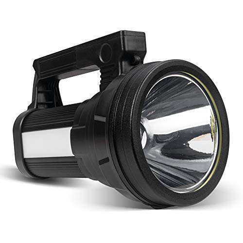 ERAY Linterna LED Recargable 15000 Lúmenes, Linternas LED Alta Potencia 3 en 1 10800mAh/ IPX4 Impermeable/ 6 Modos/Correa y Adaptador Incluido, Ideal para Camping, Ciclismo, Pesca - 2020 Actualizado ERAY Linterna LED Recargable 15000 Lúmenes, Linternas LED Alta Potencia 3 en 1 10800mAh/ IPX4 Impermeable/ 6 Modos/Correa y Adaptador Incluido, Ideal para Camping, Ciclismo, Pesca - 2020 Actualizado
