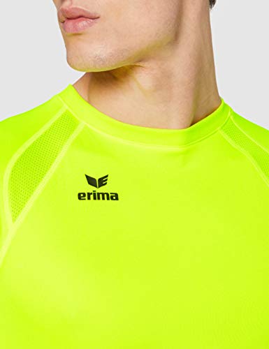 erima Camiseta Performance para Hombre, Hombre, Camiseta, 8080723, Amarillo Fluorescente, Medium