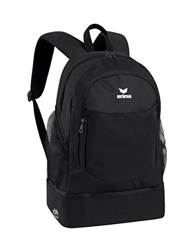 erima Rucksack mit Bodenfach Mochila tipo casual, 45 cm, 31,7 liters, Negro (Schwarz)