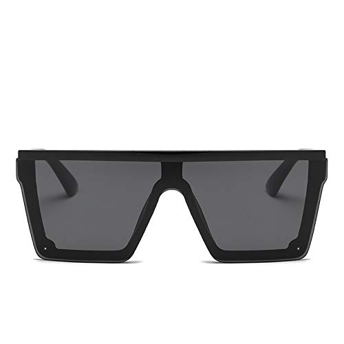 ERIOG Gafas de Sol Gafas De Sol Cuadradas De Gran Tamaño Hombres Mujeres Flat Top Fashion Lentes De Una Pieza Gafas De Sol para Mujeres Sombras Espejo ERIOG Gafas de Sol Gafas De Sol Cuadradas De Gran Tamaño Hombres Mujeres Flat Top Fashion Lentes De Una Pieza Gafas De Sol para Mujeres Sombras Espejo