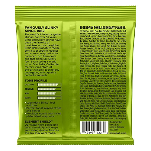 Ernie Ball Slinky 2221 - Juego de cuerdas para guitarra eléctrica (.010 - .046) Ernie Ball Slinky 2221 - Juego de cuerdas para guitarra eléctrica (.010 - .046)