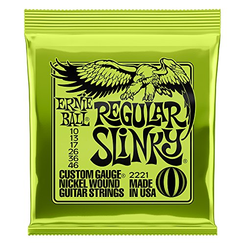 Ernie Ball Slinky 2221 - Juego de cuerdas para guitarra eléctrica (.010 - .046) Ernie Ball Slinky 2221 - Juego de cuerdas para guitarra eléctrica (.010 - .046)
