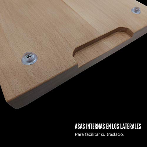 Erreke - Tabla de Cortar, Madera de Haya, 40x30x3 cm, Antideslizante, Segura y Solida. Tabla de Cocina para Servir o Picar. Erreke - Tabla de Cortar, Madera de Haya, 40x30x3 cm, Antideslizante, Segura y Solida. Tabla de Cocina para Servir o Picar.