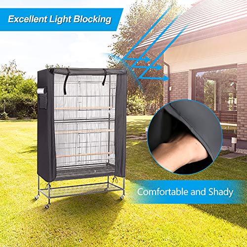 Ertisa Funda para jaula de pájaros, 97 x 60 x 130 cm Cubierta para Jaula de pájaros, impermeable y transpirable, Duradera, Resistente al Viento, a Prueba de Polvo, para Jaula de pájaros Ertisa Funda para jaula de pájaros, 97 x 60 x 130 cm Cubierta para Jaula de pájaros, impermeable y transpirable, Duradera, Resistente al Viento, a Prueba de Polvo, para Jaula de pájaros