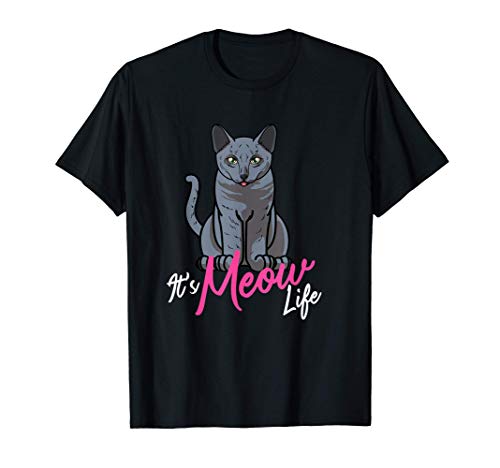 Es la vida de Miau, un divertido regalo del gato azul ruso Camiseta Es la vida de Miau, un divertido regalo del gato azul ruso Camiseta