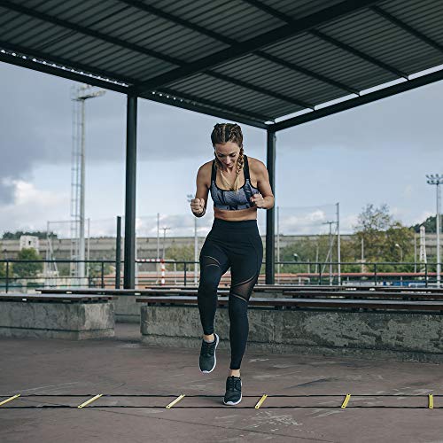 Escalera de coordinación de 6m con bolsa y clavijas | Escalera de velocidad | Escalera de velocidad para fútbol, fitness, deportes, balonmano | + eBook gratis Escalera de coordinación de 6m con bolsa y clavijas | Escalera de velocidad | Escalera de velocidad para fútbol, fitness, deportes, balonmano | + eBook gratis