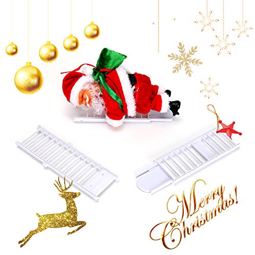 Escalera eléctrica de Escalada de Papá Noel Achort Juguete eléctrico de la Que Sube de Papá Noel,Campanas Musicales eléctricas Escalera de Escalada Juguete de Papá Noel Juguete de Adorno de estatuilla Escalera eléctrica de Escalada de Papá Noel Achort Juguete eléctrico de la Que Sube de Papá Noel,Campanas Musicales eléctricas Escalera de Escalada Juguete de Papá Noel Juguete de Adorno de estatuilla