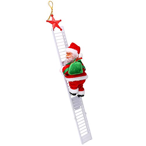 Escalera eléctrica de Escalada de Papá Noel Achort Juguete eléctrico de la Que Sube de Papá Noel,Campanas Musicales eléctricas Escalera de Escalada Juguete de Papá Noel Juguete de Adorno de estatuilla Escalera eléctrica de Escalada de Papá Noel Achort Juguete eléctrico de la Que Sube de Papá Noel,Campanas Musicales eléctricas Escalera de Escalada Juguete de Papá Noel Juguete de Adorno de estatuilla