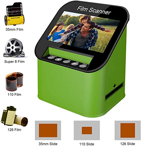 Escáner de Diapositivas y Negativos con 4.3" LCD TFT, para Super-8, 35 mm, 110 mm y 126 mm Negativos y Diapositivas, Digitalizador de Alta resolución de 22MP, No se Requiere PC y Software Escáner de Diapositivas y Negativos con 4.3" LCD TFT, para Super-8, 35 mm, 110 mm y 126 mm Negativos y Diapositivas, Digitalizador de Alta resolución de 22MP, No se Requiere PC y Software