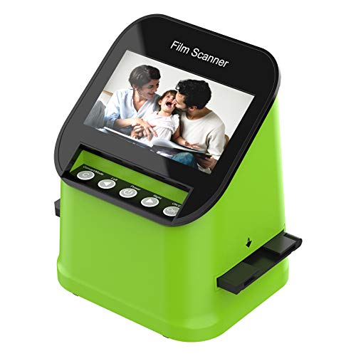 Escáner de Diapositivas y Negativos con 4.3" LCD TFT, para Super-8, 35 mm, 110 mm y 126 mm Negativos y Diapositivas, Digitalizador de Alta resolución de 22MP, No se Requiere PC y Software