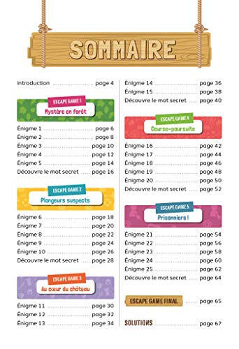 Escape game aventure au camping (Mes petites énigmes) Escape game aventure au camping (Mes petites énigmes)