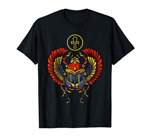 Escarabajo Ankh Símbolo Ojo de Horus Mitología Antiguo Camiseta