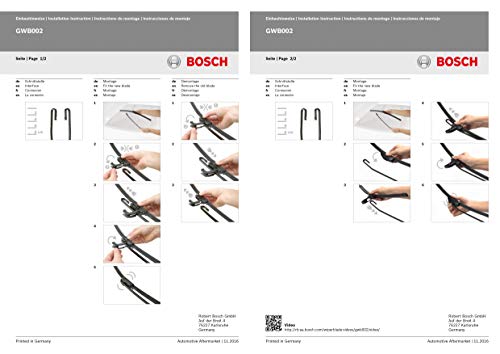 Escobilla limpiaparabrisas Bosch Aerotwin AR604S, Longitud: 600mm/450mm – 1 juego para el parabrisas (frontal)