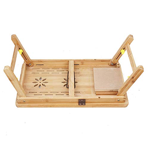 Escritorio De Regazo Portátil Ajustable Soporte de Mesa Que Sirve el Desayuno de inclinación Superior de Tabla Plegable soporta hasta 17 Pulgadas de Ordenador Adecuado para Sofá Casero