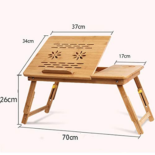 Escritorio De Regazo Portátil Ajustable Soporte de Mesa Que Sirve el Desayuno de inclinación Superior de Tabla Plegable soporta hasta 17 Pulgadas de Ordenador Adecuado para Sofá Casero