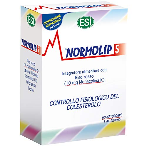 Esi Normolip 5 Complemento Alimenticio para el Control del Colesterol - 60 Cápsulas Esi Normolip 5 Complemento Alimenticio para el Control del Colesterol - 60 Cápsulas