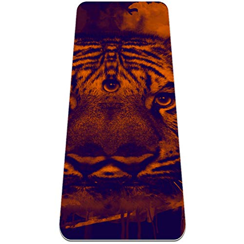 Eslifey Trippy Tiger - Esterilla de yoga gruesa antideslizante para mujeres y niñas (72 x 24 pulgadas, 1/4 pulgadas de grosor) Eslifey Trippy Tiger - Esterilla de yoga gruesa antideslizante para mujeres y niñas (72 x 24 pulgadas, 1/4 pulgadas de grosor)